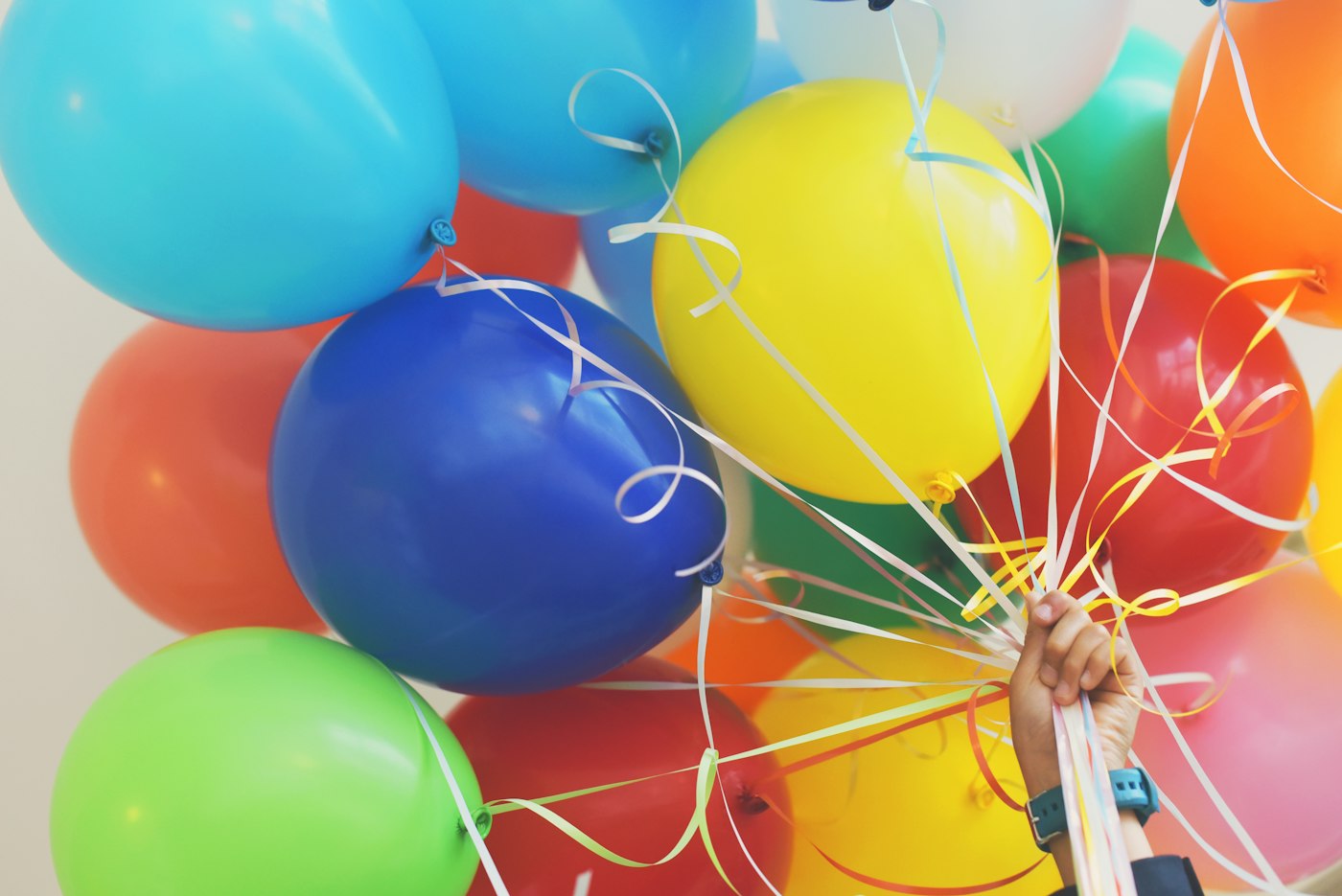 Globos de colores para fiesta